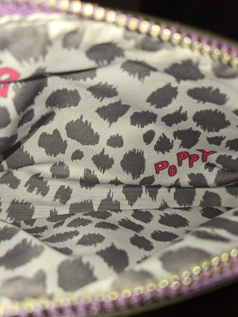 Coach Poppy Pink Wristlet with Purple Trim - Picture 5 of 12